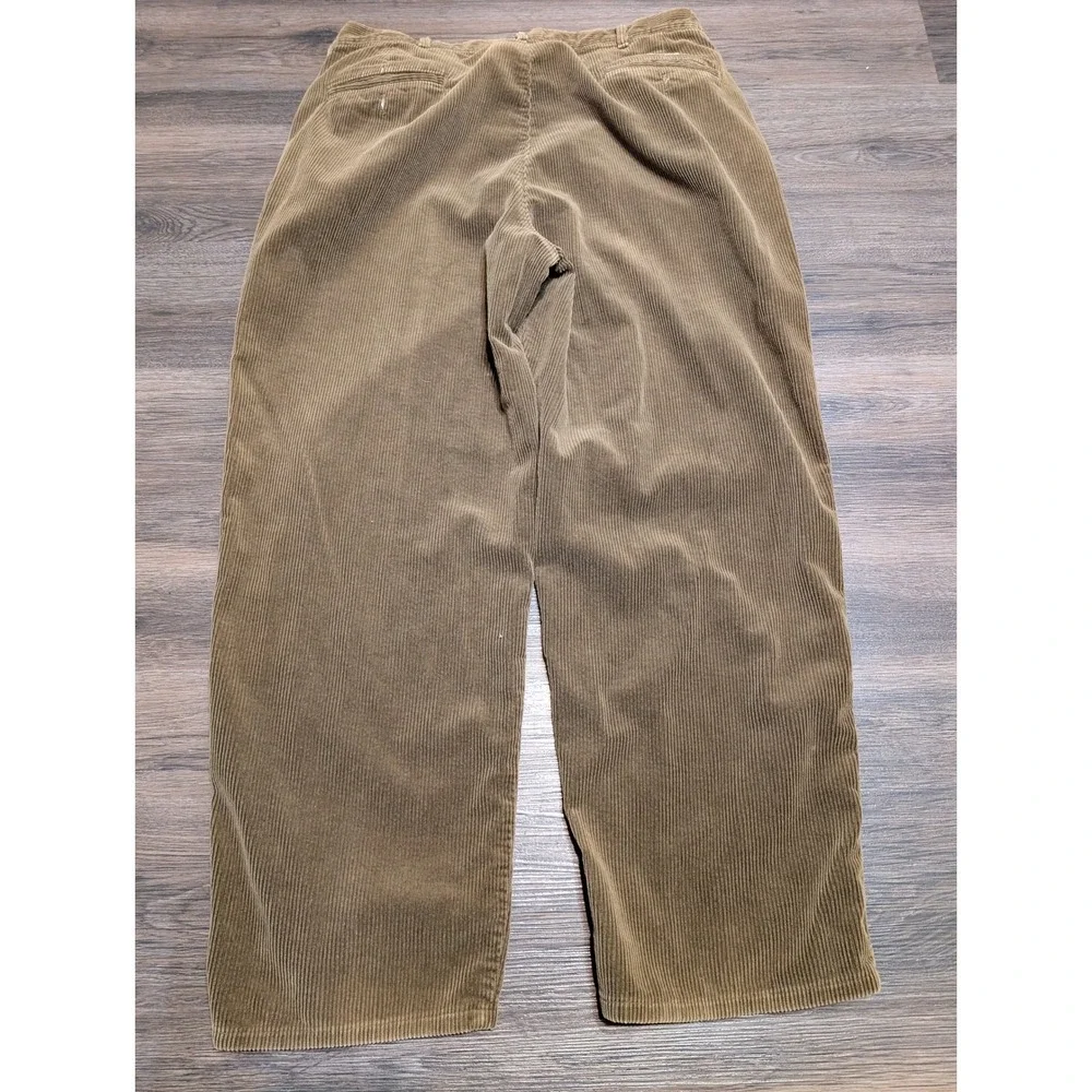 Polo Ralph Lauren Polo Cord Brown Corduroy Pants Mens 38x30‎ Pleated Made in USA
